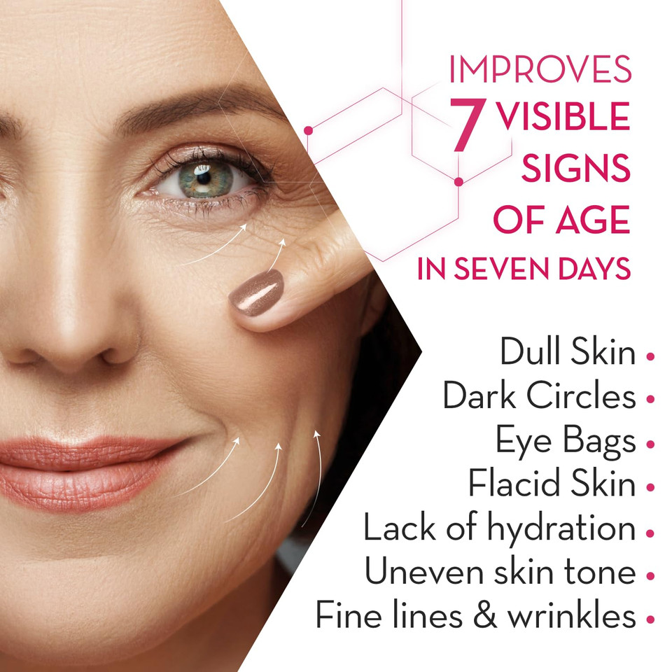 Cicatricure Eye Cream For Face: 7-In-7 Anti-Wrinkle, Peptides & Vitamins Reduce 7 Aging Signs In 7 Days, Hydrating, Oil-Free, 1Oz