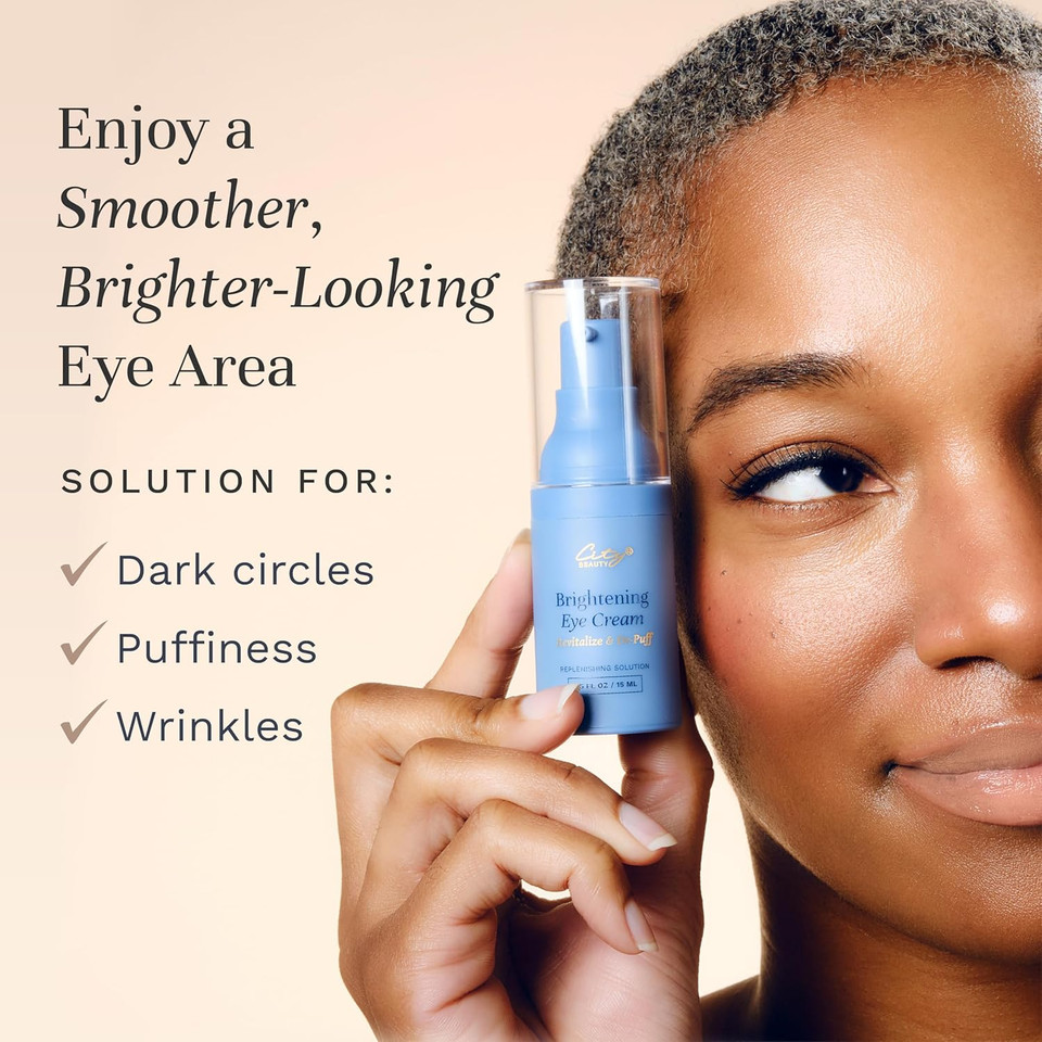 City Beauty Brightening Eye Cream For Under Eye Dark Circles Puffiness Wrinkles - Anti-Aging Under Eye Treatment - Reduces Bags Fine Lines - Hydrating Firming Night Eye Cream For Women 0.5 Fl Oz City Beauty Brightening Eye Cream For Under Eye Dark Circles Puffiness Wrinkles - Anti-Aging Under Eye Treatment - Reduces Bags Fine Lines - Hydrating Firming Night Eye Cream For Women 0.5 Fl Oz