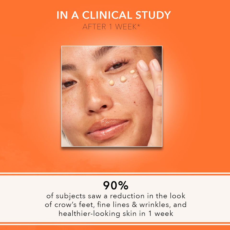 Dr. Dennis Gross Vitamin C Lactic Firm & Bright Eye Treatment | Silky, Lightweight, Fast-Absorbing Treatment To Improve Puffiness, Dark Circles, And Wrinkles Around The Eyes | 0.5 Oz