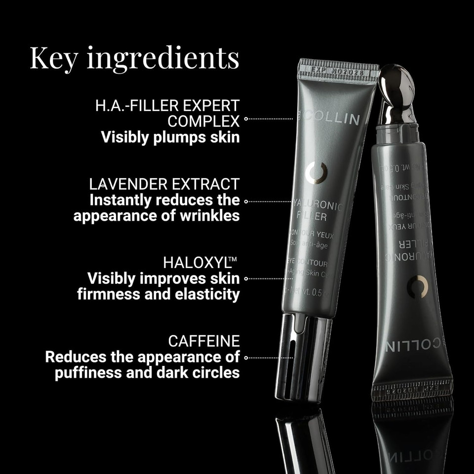 G.M. Collin Hyaluronic Filler Eye Contour | Revitalizing Anti-Aging Eye Cream For Visibly Reducing Wrinkles | With Hyaluronic Acid And Caffeine
