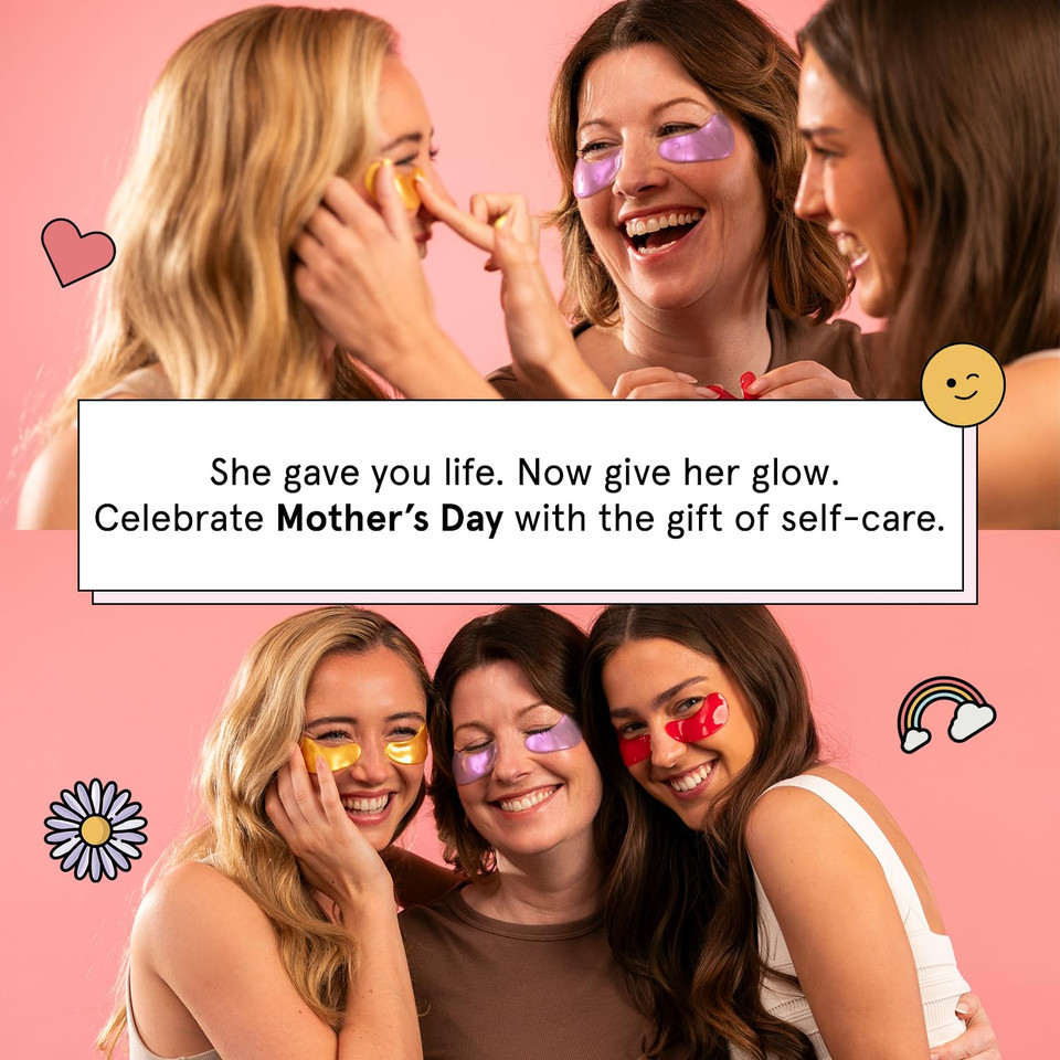 Grace & Stella Under Eye Patches (12 Pairs) Eye Masks For Dark Circles And Puffiness - Birthday Gifts For Women, Bachelorette Party Favors, Bridesmaid Proposal Gifts, Self Care, Spa, Relaxation, Vegan