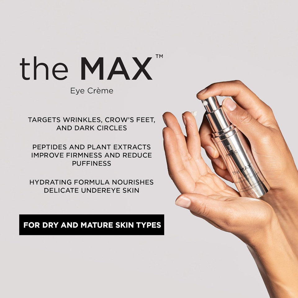 Image Skincare, The Max Eye Crème, Under Eye Cream To Reduce Appearance Of Fine Lines And Puffiness For Brighter Looking Eye Area, 0.5 Oz