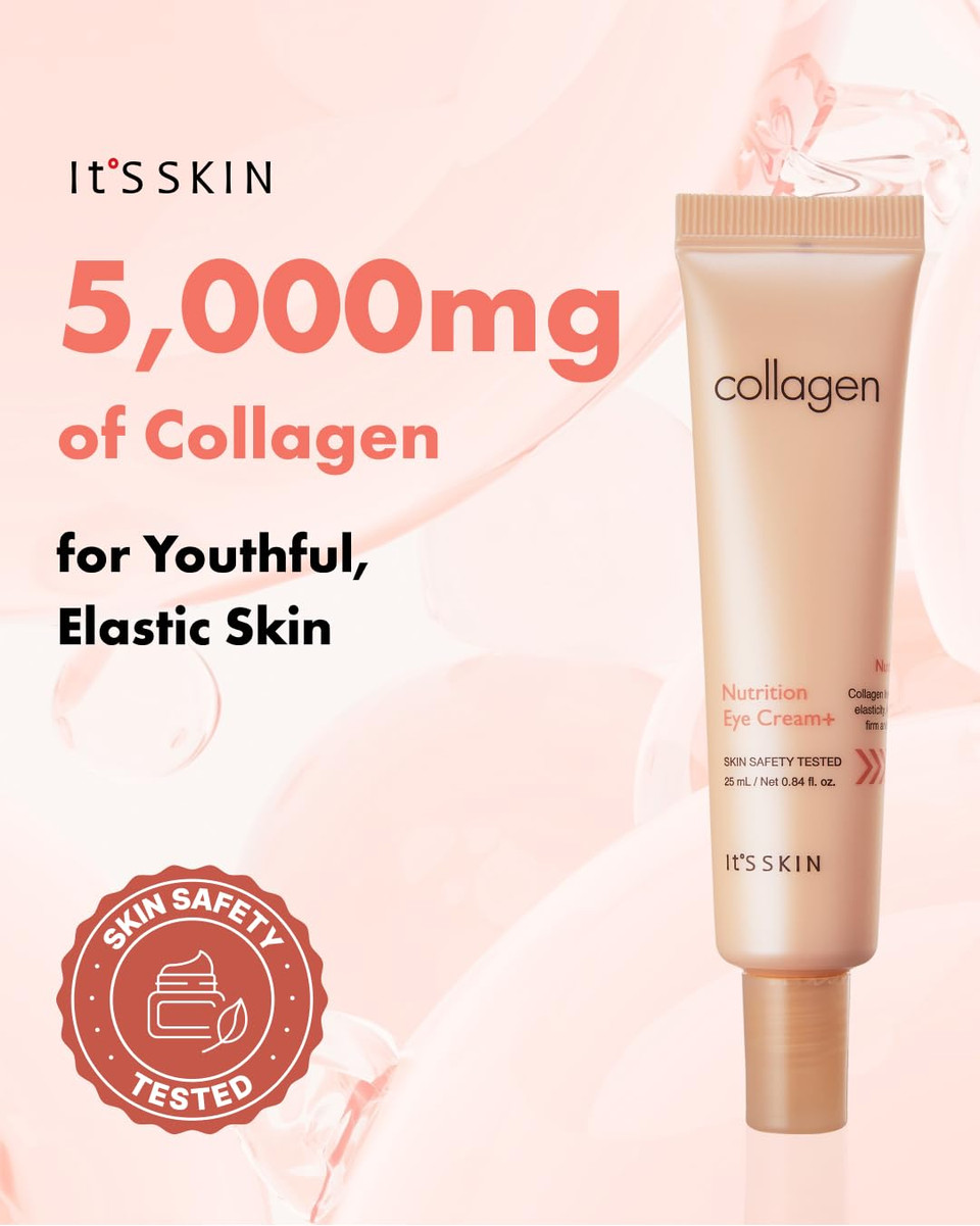 It'S Skin Collagen Nutrition Eye Cream + 0.84 Fl.Oz Reduces Dark Circles & Puffiness, Targets Fine Lines With Collagen And Amino Acids, Face Lift, Nourishes And Firms Eye Area, Korean Skincare