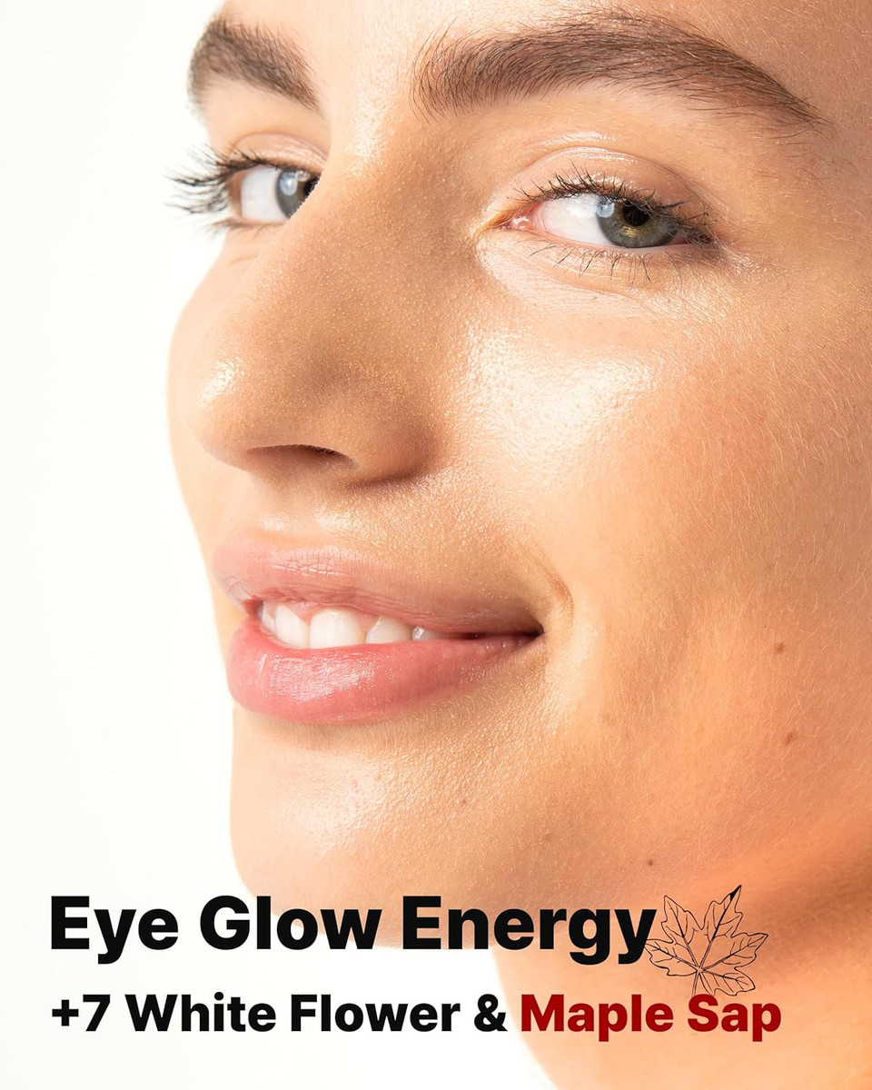 May Coop Raw Eye Contour - Korean Eye Cream For Under Eye Care With Sugar Maple Extract 50% & Adenosine Peptides - Hydrating, Firming, Moisturizing For Sensitive Skin, 0.67 Fl. Oz