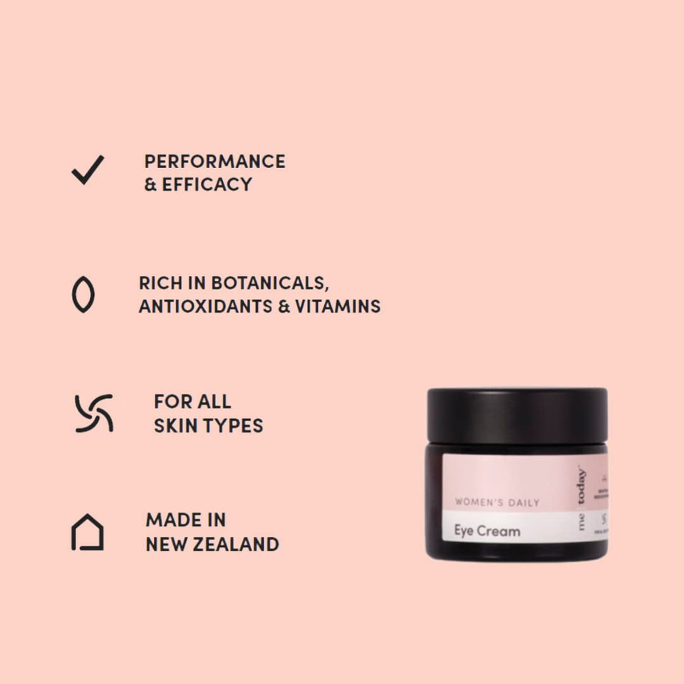 Women'S Daily Eye Cream, 20Ml, Nourish And Hydrate With Vitamin B3 And B5, Ginseng And Cranberry, Natural Ingredients, Vegan