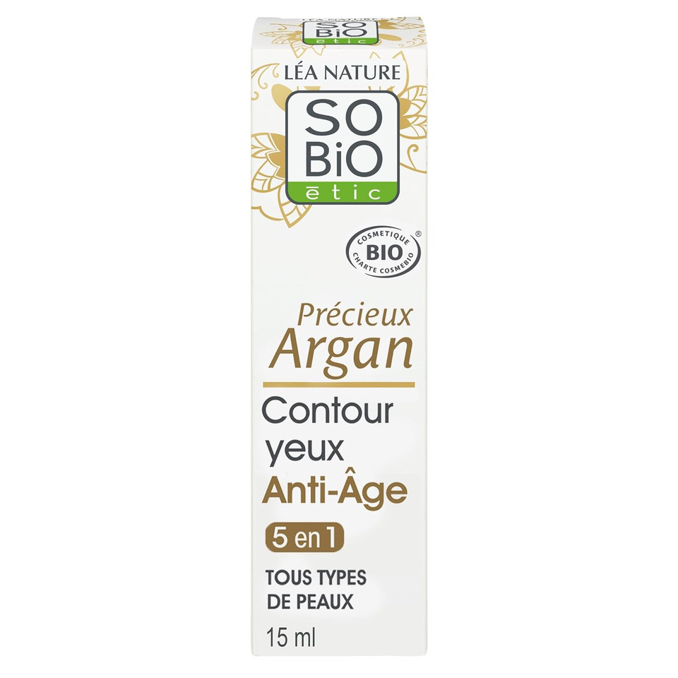 SoBio Étic Précieux Argan - Crema Anti Age Contorno Occhi & Labbra 15 Ml
