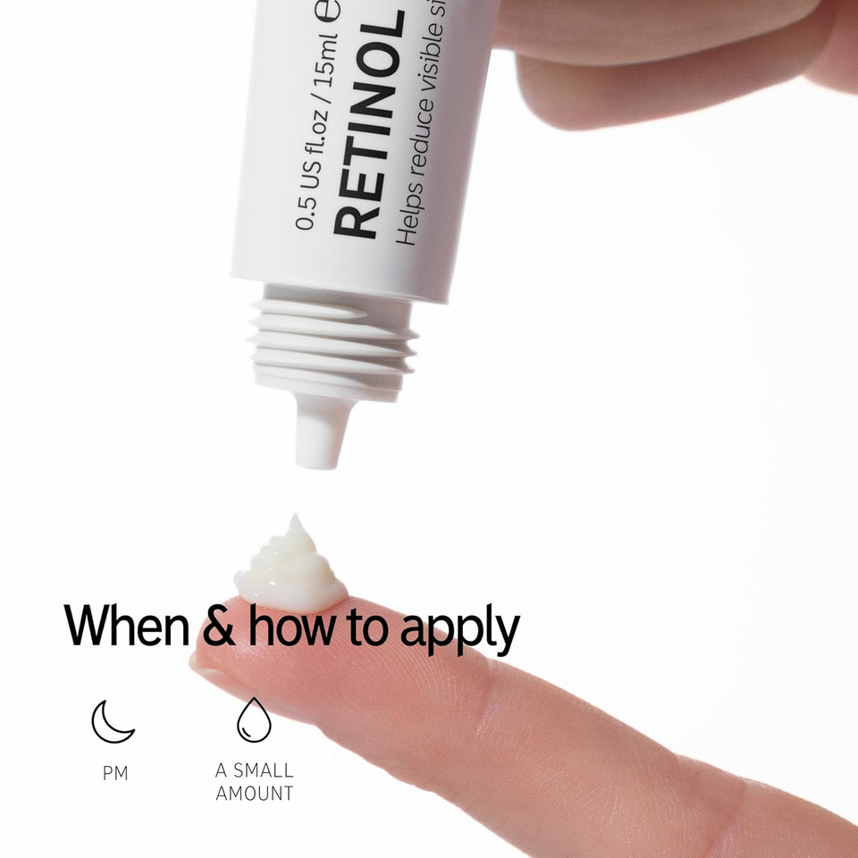 The Inkey List Retinol Eye Cream, Reduce Wrinkles And Fine Lines, Support Collagen Production, 0.5 Fl Oz