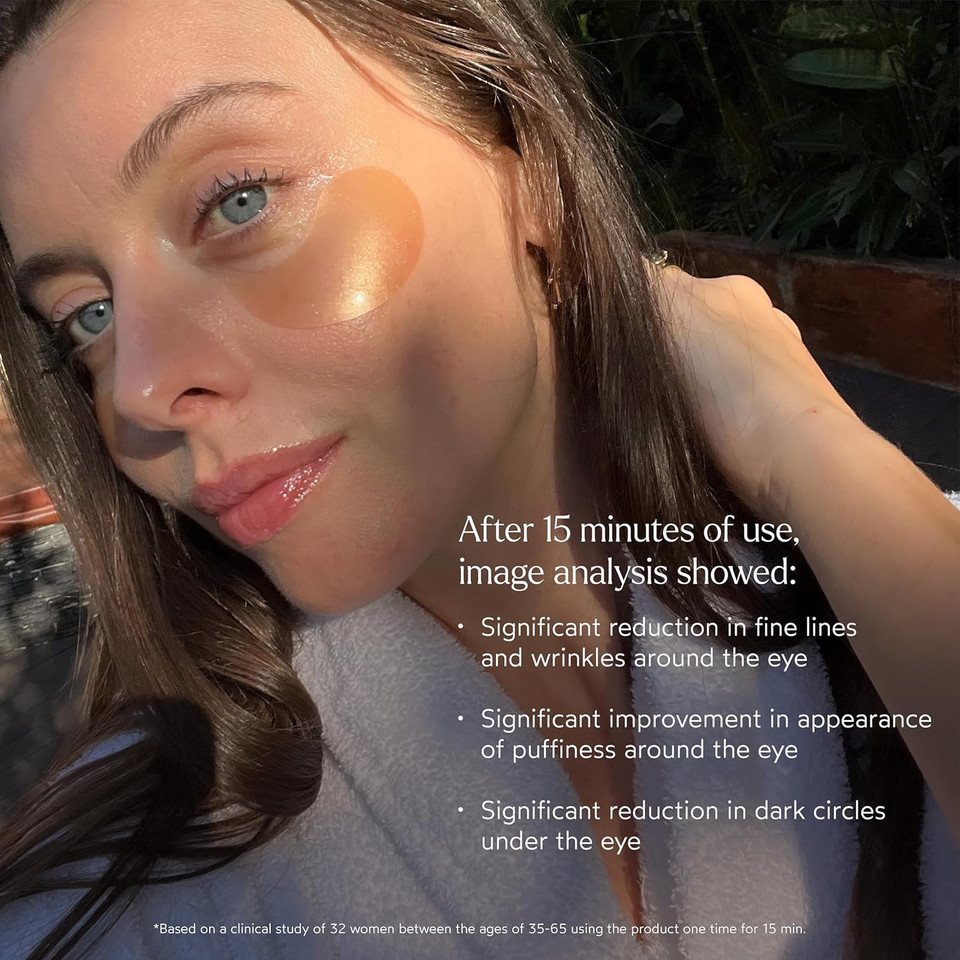 True Botanicals Chebula Multi-Corrective Eye Patches | Anti Aging | Reduce Fine Lines & Wrinkles | All Skin Types | Dermatologist Tested, All Natural, Vegan | 25 Pairs