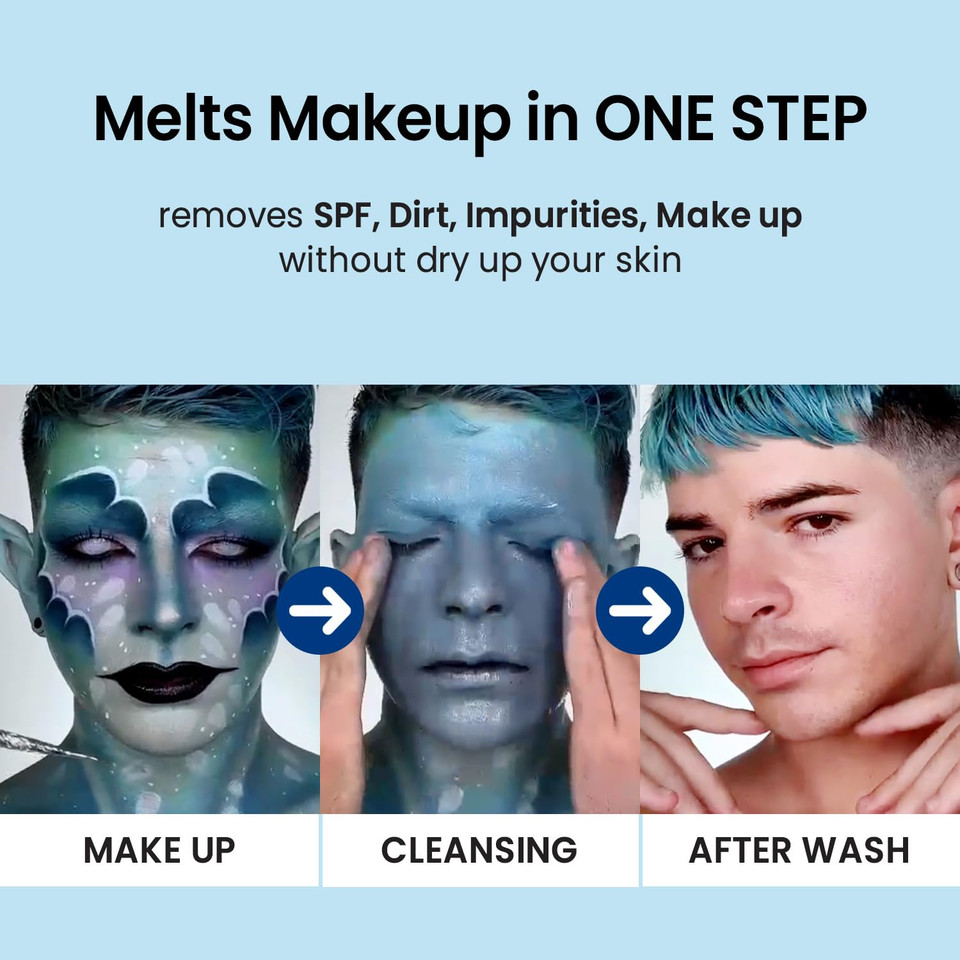 Coxir Ultra Hyaluronic Cleansing Oil 5.07 Fl.Oz + Greentea Ph Clear Foam Cleanser 5.07 Fl.Oz L Gentle Facial Cleanser, Blackheads, Deep Cleansing, Hyaluronic Acid, Korean Skincare