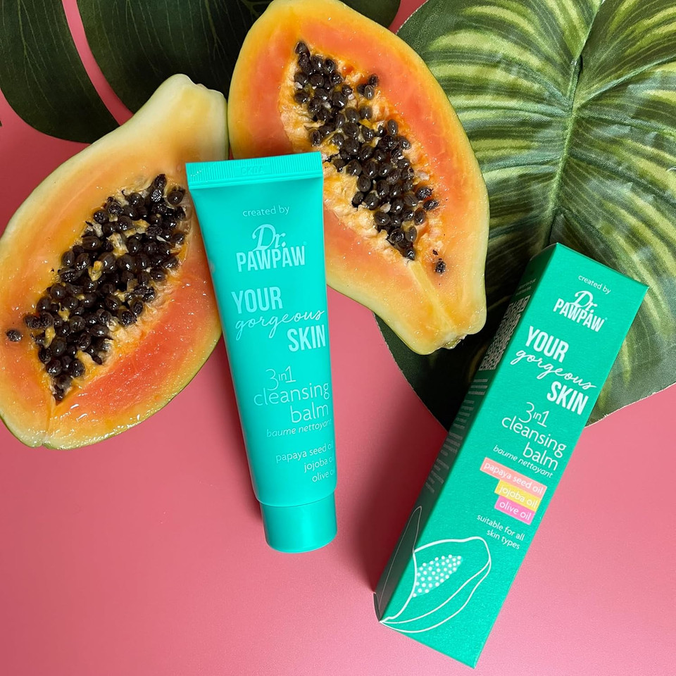 Dr.Pawpaw Your Gorgeous Skin 3 In 1 Cleansing Balm: Lightweight, Brightening, Conditioning, Resurfacing & Hydrating (50 Ml)