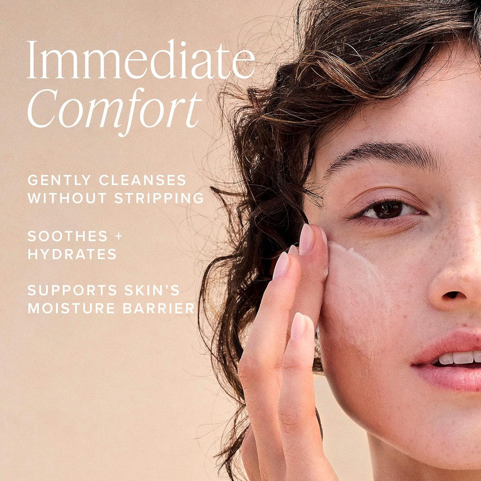 Farmacy Gentle Creamy Face Cleanser - Hydrating Facial Cleanser To Nourish & Help Remove Makeup & Impurities - Enriched With Aloe & Moringa Oil To Soothe, Purify & Refresh Skin (50Ml)