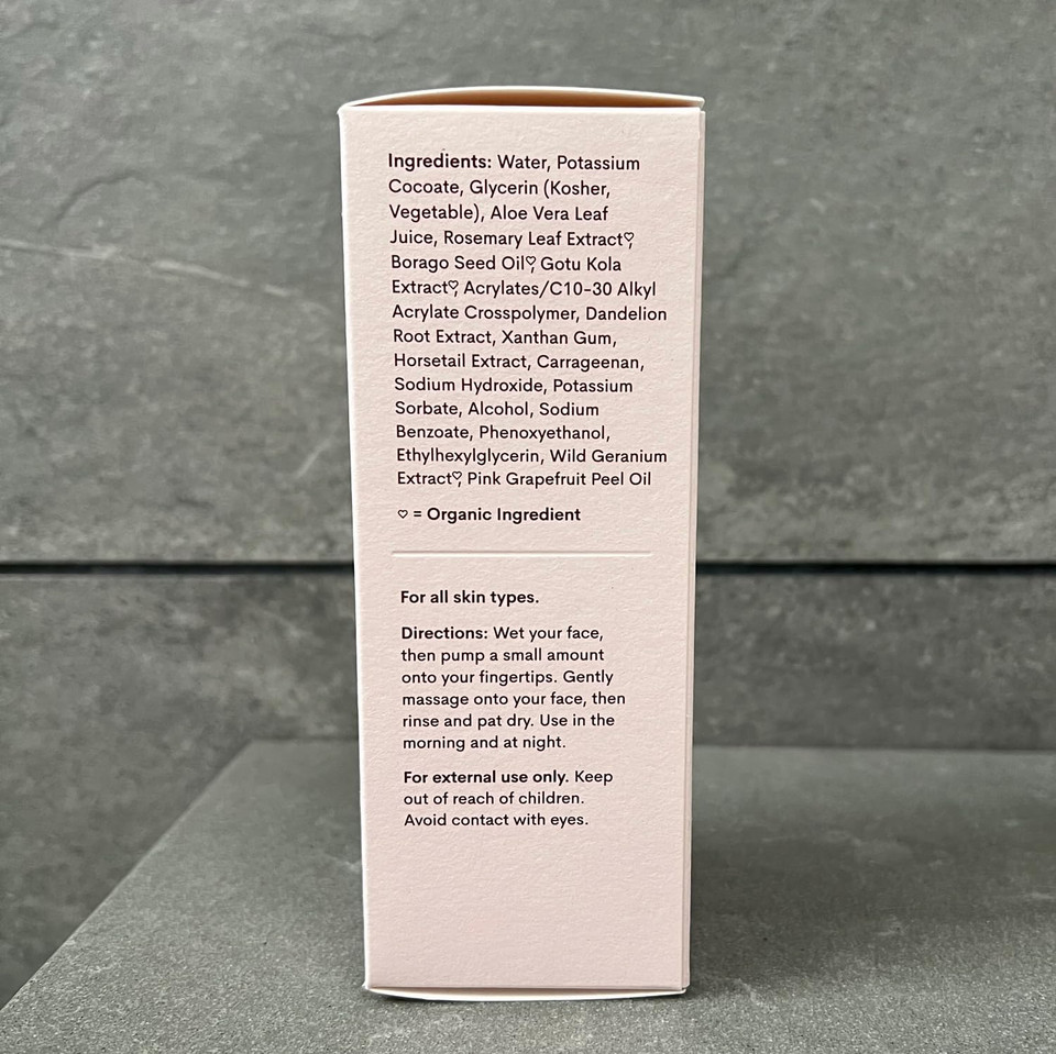 Fleur & Bee Face Wash | 100% Vegan & Cruelty Free | Non Drying, Gentle, Daily Use | Dermatologist Tested Facial Cleanser With Natural And Organic Ingredients | So Clean (3.7 Fl Oz)