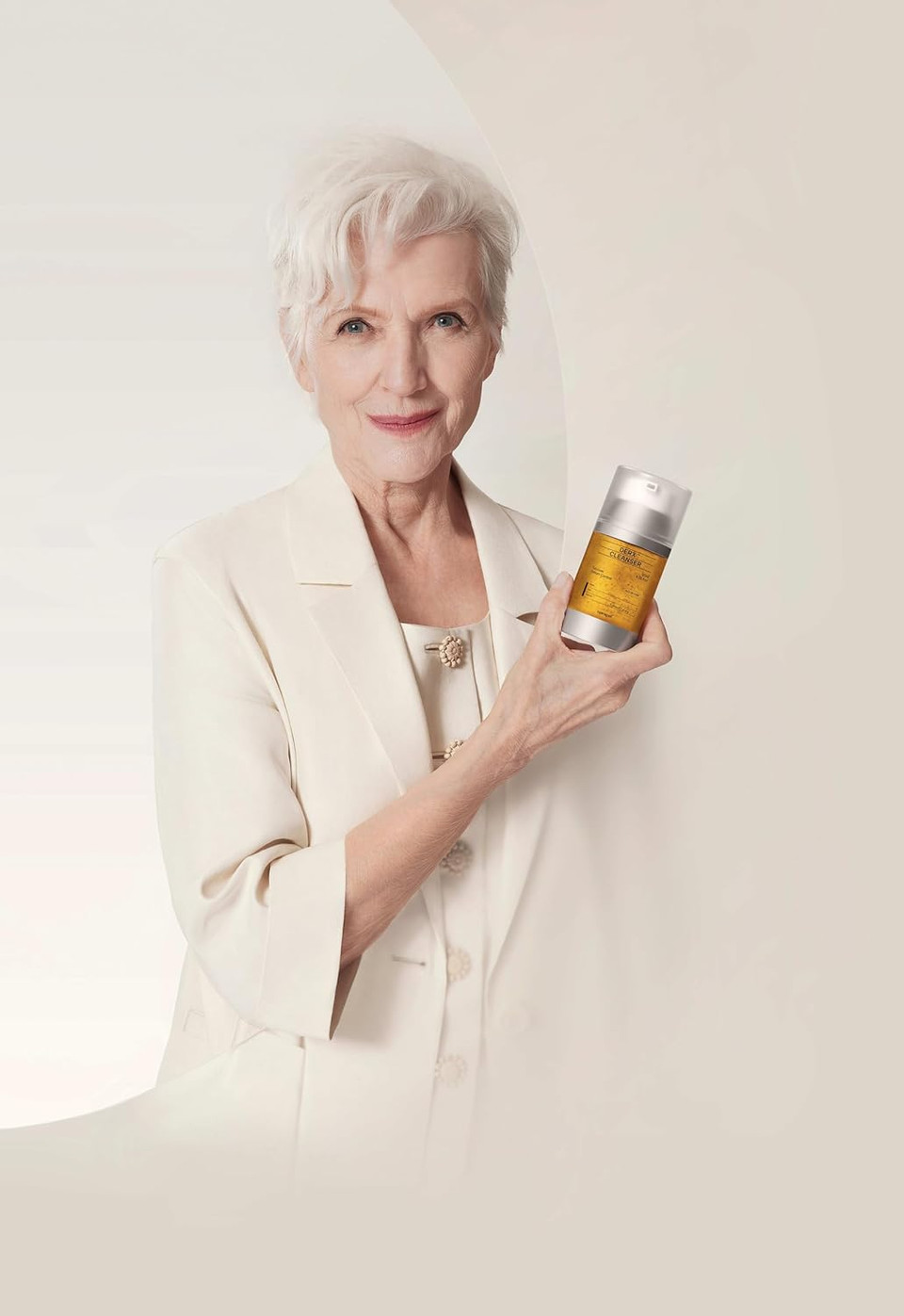 Oganacell Derx Revitalizing Facial Cleanser With Peptides & Walnut Microbeads - Gentle Exfoliating Gel For All Skin, 120Ml