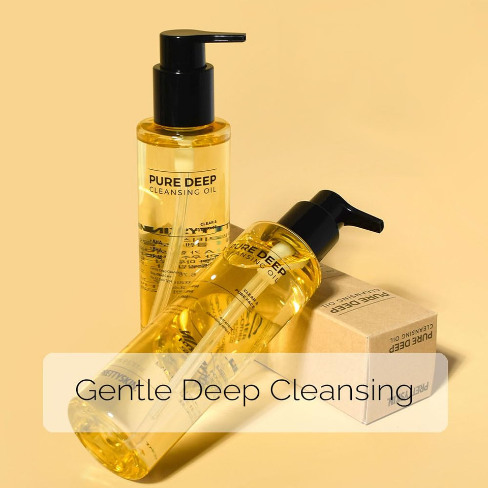 Aha Bha Pha Pure Deep Cleansing Oil For Face 6.76Fl.Oz.(200Ml) Korean Cleansing Oil, Blackhead Care, Pore Cleansing Oil