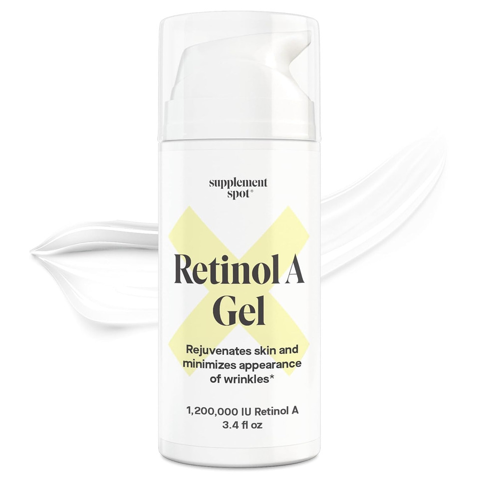 Retinol-A Gel - Anti-Aging Retinol Moisturizer Repairs Fine Lines & Wrinkles  Daily Use For Smoother, Firmer & Younger Looking Skin- (99.9% Water Based Gel W/Vitamin A) (3.4 Oz.)