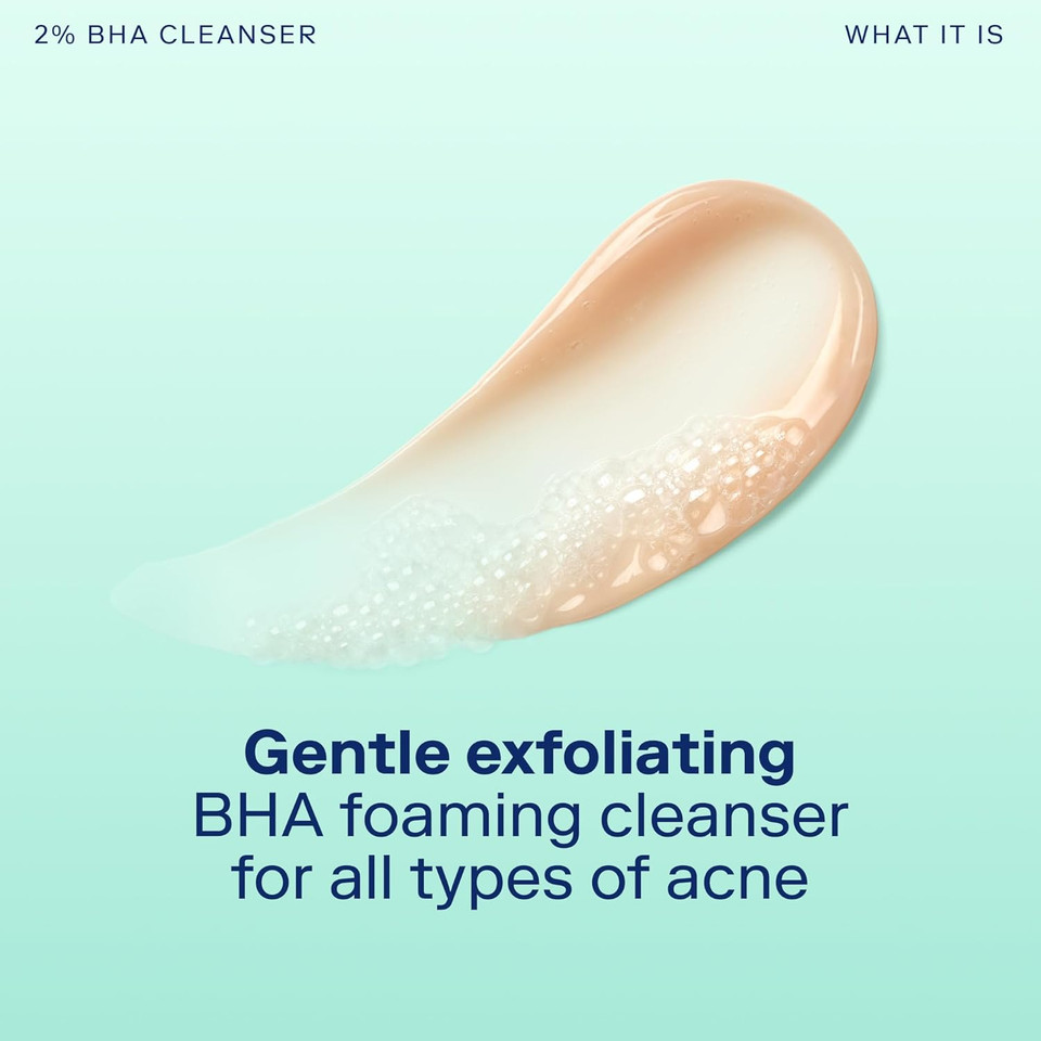 Skinfix Acne+ Bha Cleanser: Multi-Level Pore Resurfacing, Deep Pore & Acne-Fighting Cleanser Helps Reduce Blemish Size, Redness & Excess Oil, 5 Fl Oz