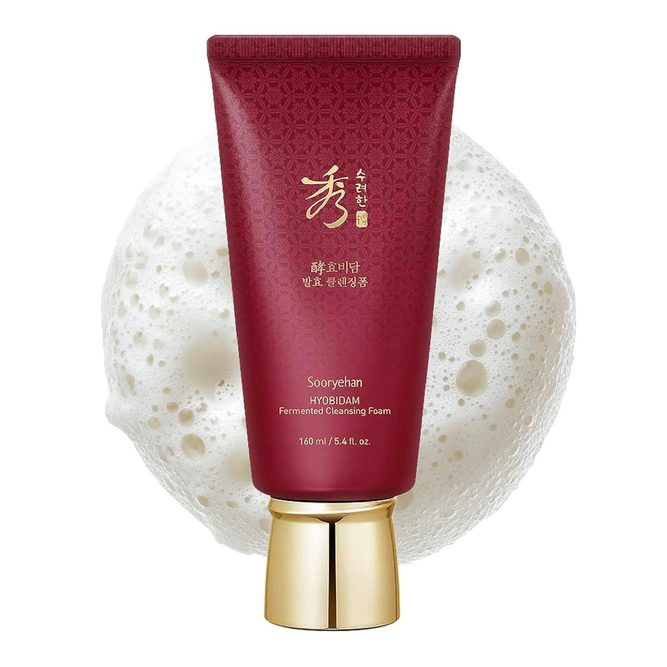 Sooryehan Hyobidam Fermented Cleansing Foam (5.4 Fl Oz) - Korean Skincare For Thorough Cleansing, Moisture Retention, And Softening Effects. With Baekhyodan To Remove Impurities