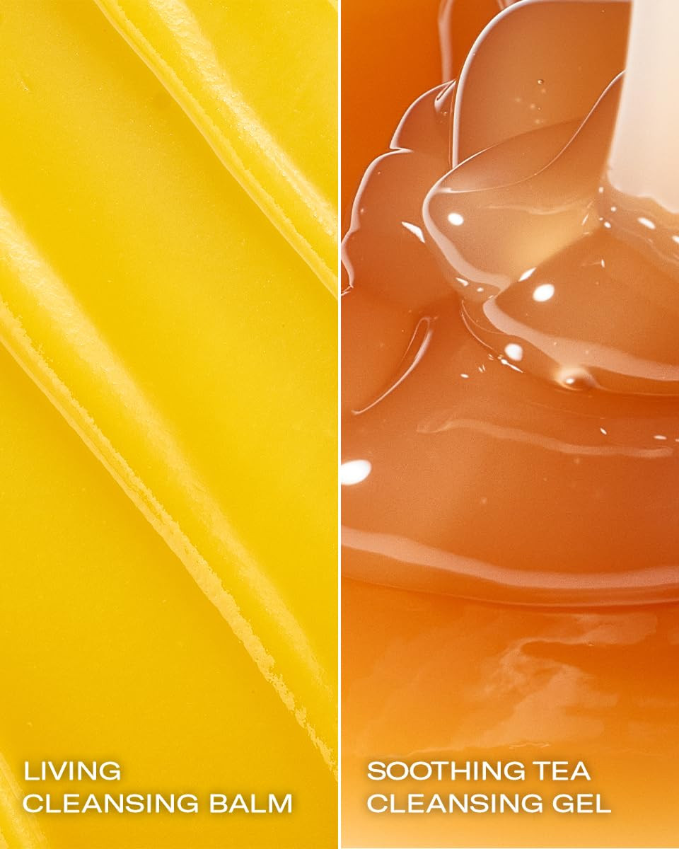 Then I Met You The Cleansing Duo Set With Living Cleansing Balm Oil Cleanser & Soothing Tea Cleansing Gel Water Cleanser