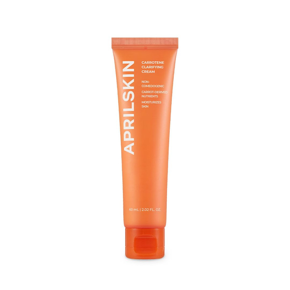 Aprilskin Carrotene Clarifying Cream | Oily, Sensitive, Blemish-Pron Skin| Removes Blemishes, Balancing & Skin Protecting With M-Peptide | 2.02 Oz | No Sulfates And Artificial Fragrance