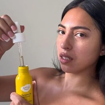 Turmeric Oil W/Rosemary: Brightening & Moisturizing Facial Oil For Skin That'S Glassy, Plump & Glowing, 2 Fl. Oz