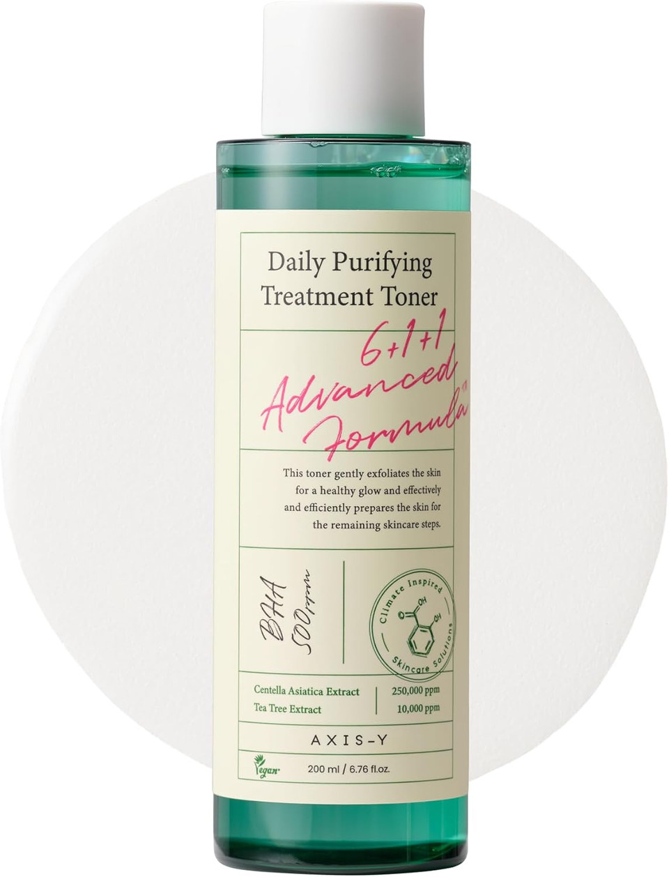 Axis-Y Daily Purifying Treatment Toner With Salicylic Acid & Centella Asiatica - Pore Minimizer, Oil Control & Blemish Treatment Face Exfoliator - Vegan Korean Skin Care Bha Toner - 6.76 Fl. Oz Axis-Y Daily Purifying Treatment Toner With Salicylic Acid & Centella Asiatica - Pore Minimizer, Oil Control & Blemish Treatment Face Exfoliator - Vegan Korean Skin Care Bha Toner - 6.76 Fl. Oz