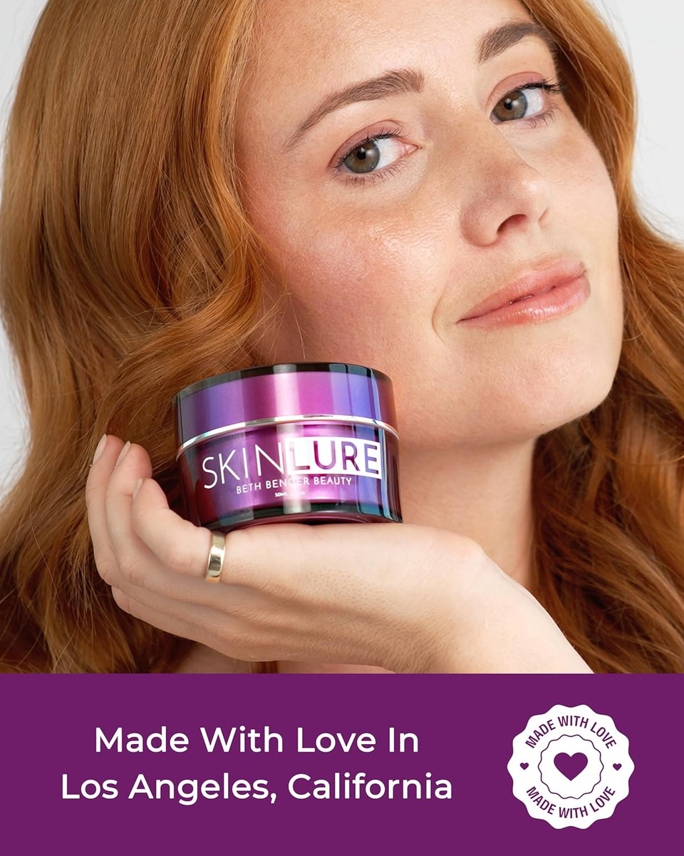 Beth Bender Beauty Skinlure Hydrate + Revive Face Moisturizer With Vitamin C - Anti Aging Facial Cream For Dry Sensitive Skin - 1.7 Oz