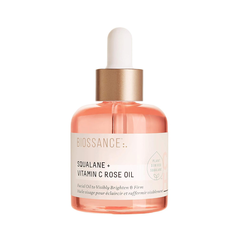 Biossance Squalane + Vitamin C Rose Advanced Facial Oil - Brightening, Firming, And Hydrating Serum For All Skin Types - Chios Crystal Oil, Damascus Rose Extract & Squalane For Radiance Biossance Squalane + Vitamin C Rose Advanced Facial Oil - Brightening, Firming, And Hydrating Serum For All Skin Types - Chios Crystal Oil, Damascus Rose Extract & Squalane For Radiance