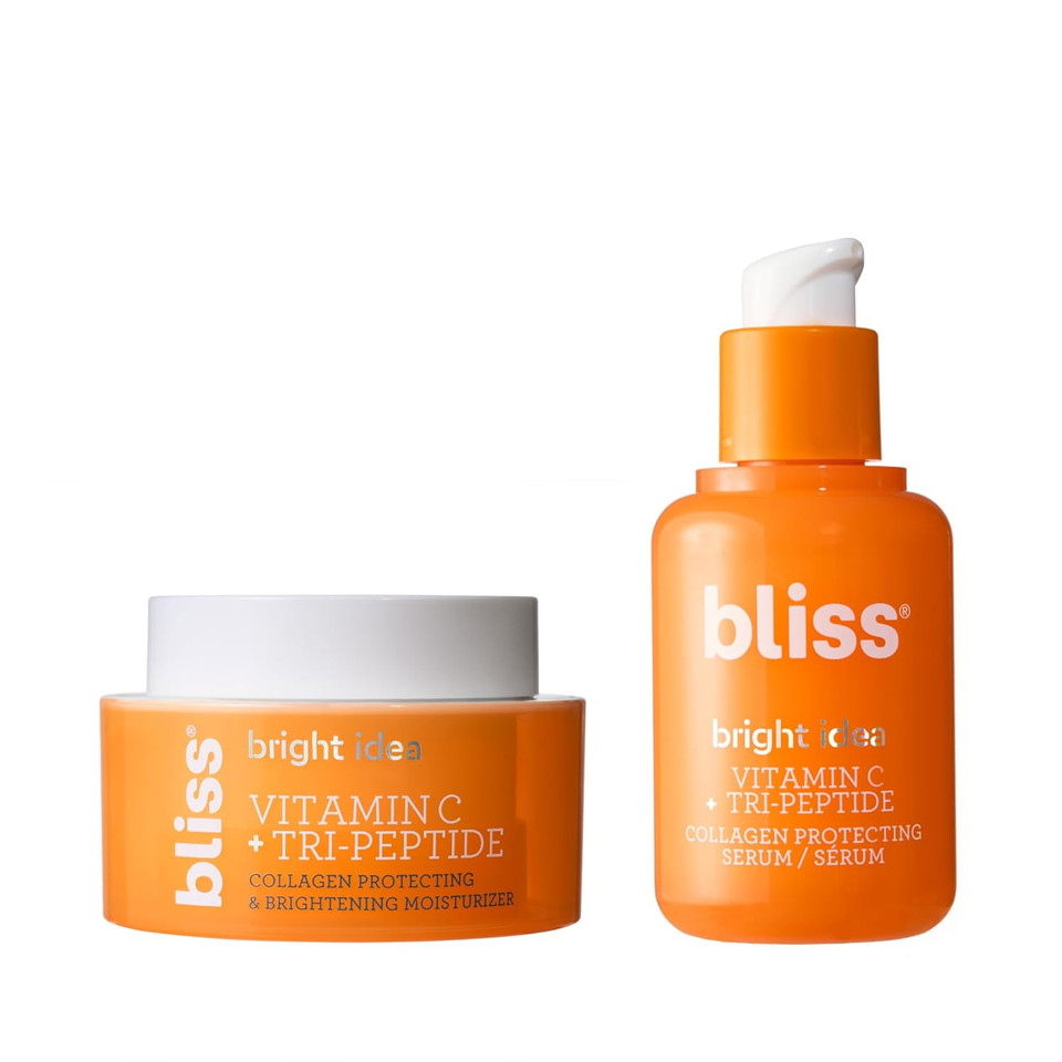 Bliss Vitamin C Brighten Up Moisturizer + Serum Duo - Brightening & Hydrating - All-Day Moisture, Daily Use - Clean - Vegan & Cruelty-Free