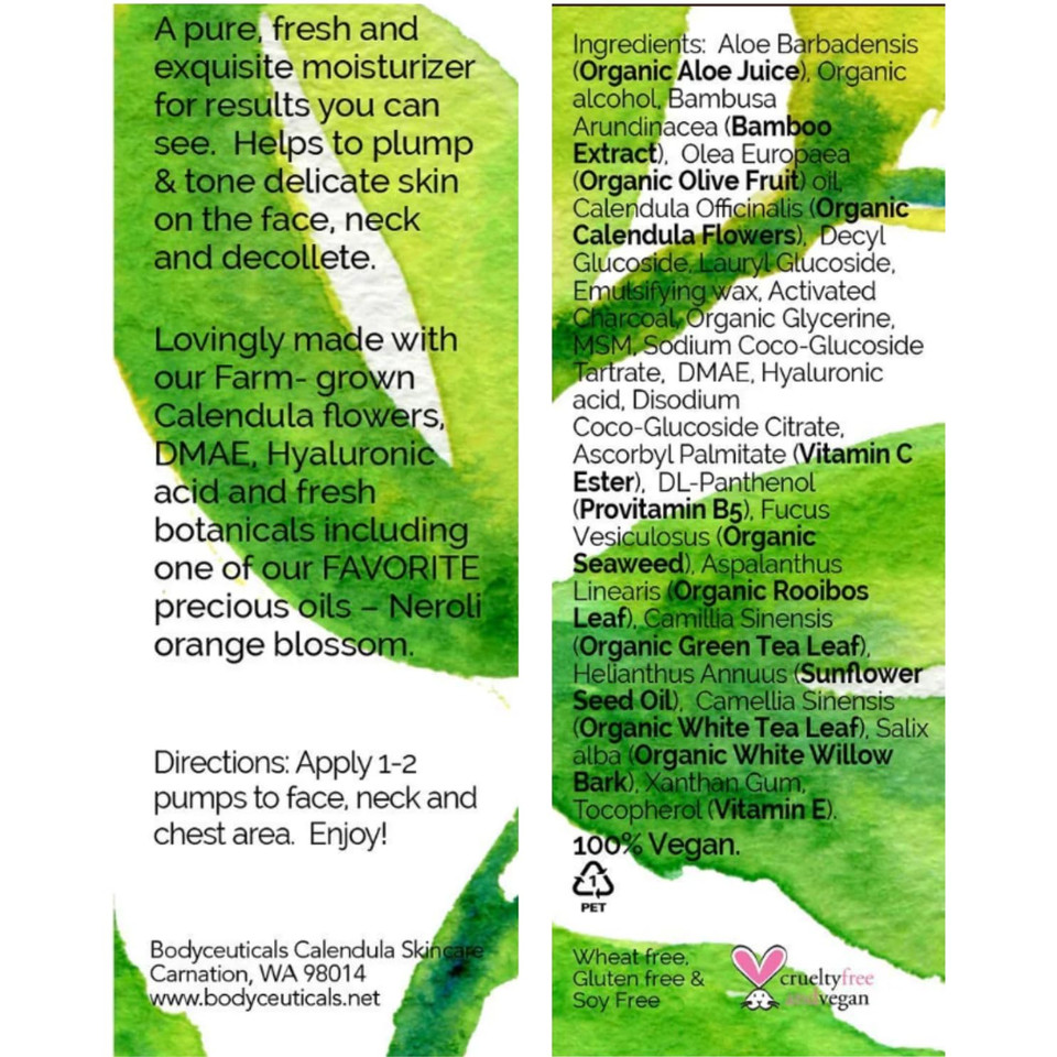 Neroli + Calendula Firming Crème  Brightening & Hydrating Face Cream With Organic Aloe, Vitamin E & Botanical Extracts  Lightweight Daily Moisturizer For Radiant, Firm Skin  3.5 Oz