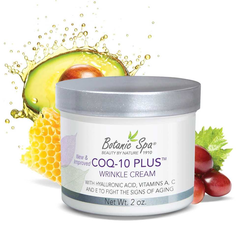 Coq-10 Plus Wrinkle Cream - Hyaluronic Acid, Vitamins A, C & E - Diminishes The Appearance Of Lines And Wrinkles - 2 Oz
