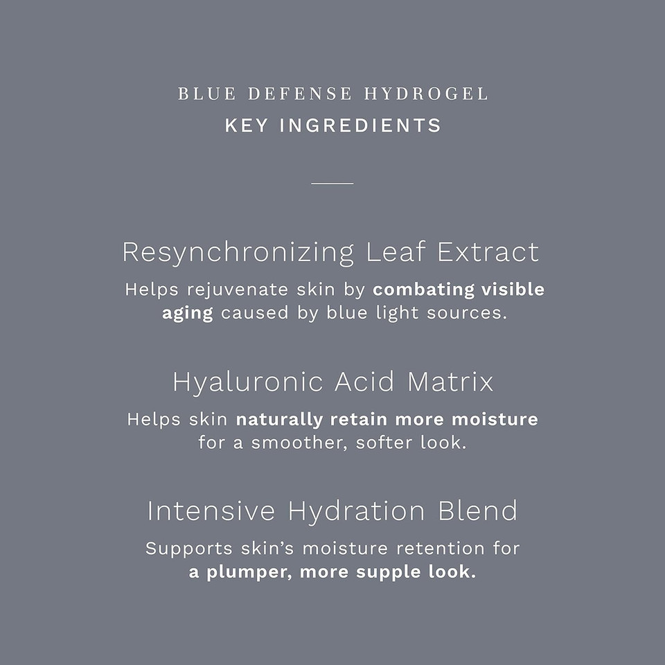 City Beauty Blue Defense Hydrogel - Gel Face Moisturizer - Hydrating Formula With Hyaluronic Acid - Solution For Dark Spots & Wrinkles - Cruelty-Free Skin Care For Blue Light Defense & Anti-Aging