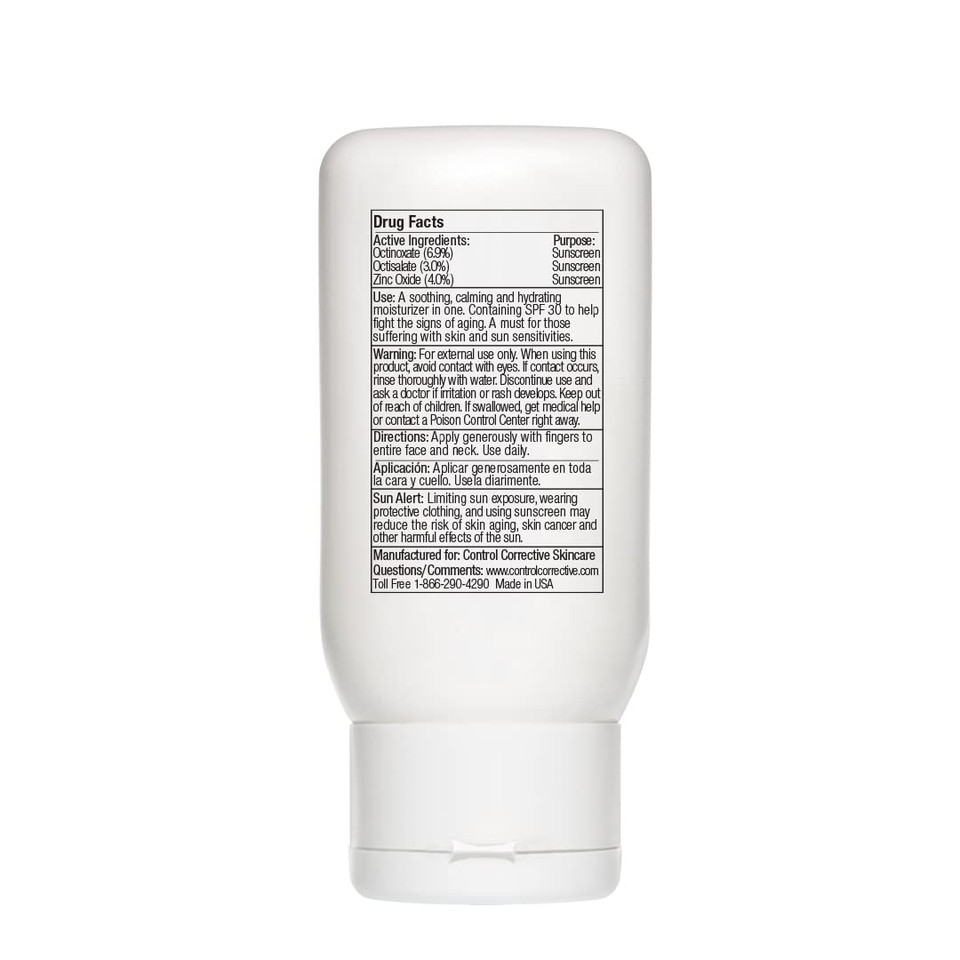 Control Corrective Botanical Soothing Cream Spf 30, 2.5 Oz - Sunscreen, Moisturizers, Sensitive Skin, Calms The Skin & Protects, Wheat Germ Oil, Vitamin E, Humectants, Restores Skin Balance, Rosacea Control Corrective Botanical Soothing Cream Spf 30, 2.5 Oz - Sunscreen, Moisturizers, Sensitive Skin, Calms The Skin & Protects, Wheat Germ Oil, Vitamin E, Humectants, Restores Skin Balance, Rosacea