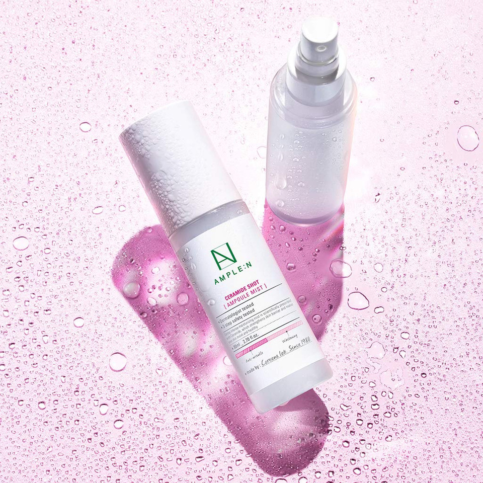 Coréana Ample:N Ceramide Shot Ampoule Mist - Hydrating Face Spray To Strengthen Skin Barrier  Moisturizing And Skin Repairing Face Ampoule Mist To Restore Vitality, 2.7 Fl.Oz