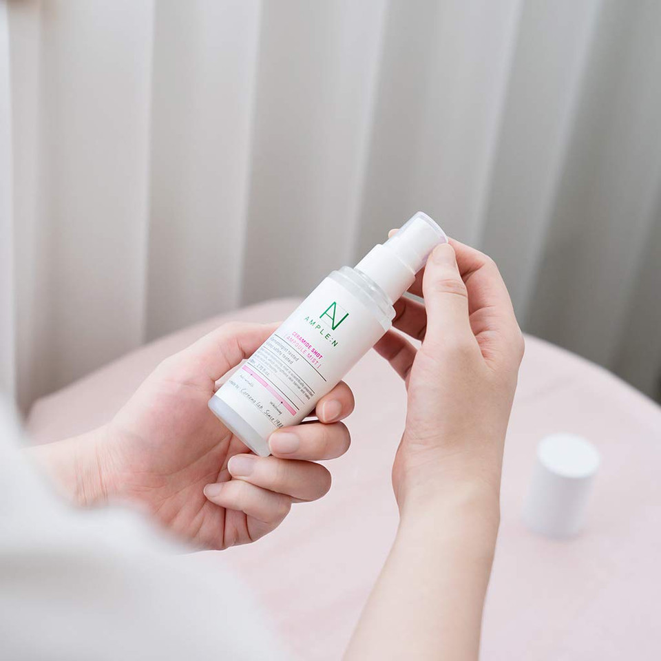 Coréana Ample:N Ceramide Shot Ampoule Mist - Hydrating Face Spray To Strengthen Skin Barrier  Moisturizing And Skin Repairing Face Ampoule Mist To Restore Vitality, 2.7 Fl.Oz