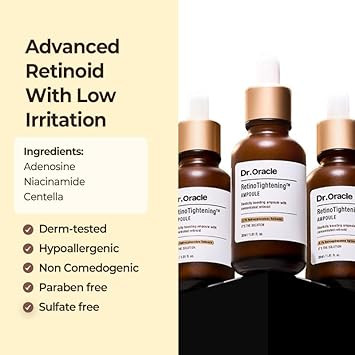 Dr. Oracle [Special Set] Retino Tightening Ampoule With Gift - Anti Aging For Wrinkles, Fine Lines & Firming, Korean Skin Care