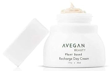 Ecco Bella Plant Based Recharge Day Cream Face Moisturizer - Vegan Skin Moisturizing Face Cream With Fortisomes Eco-Protection & Blue Light Shield - Cruelty Free - Hydrating Formula - 1.7 Oz