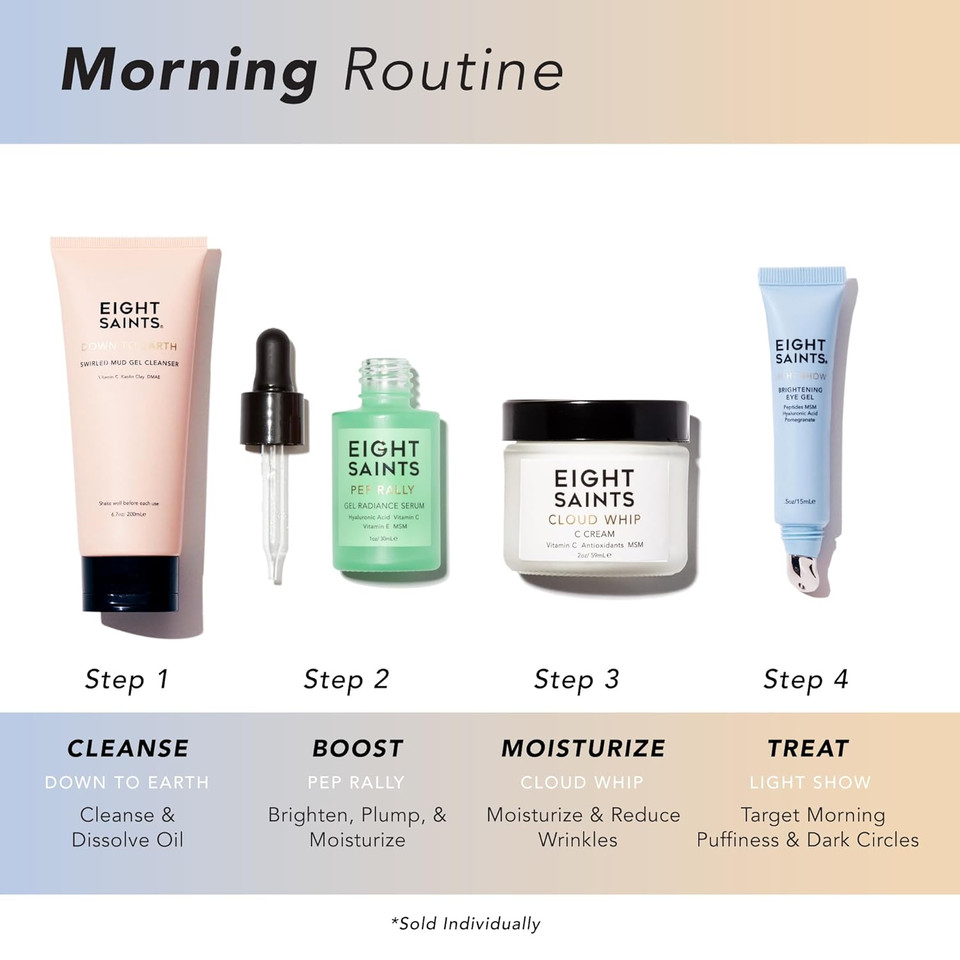 Eight Saints Skincare Cloud Whip Vitamin C Face Moisturizer Day Cream, Natural And Organic Face Cream For Women, Anti Aging Cream For Face To Reduce Fine Lines And Wrinkles, 2 Ounces (Unscented)