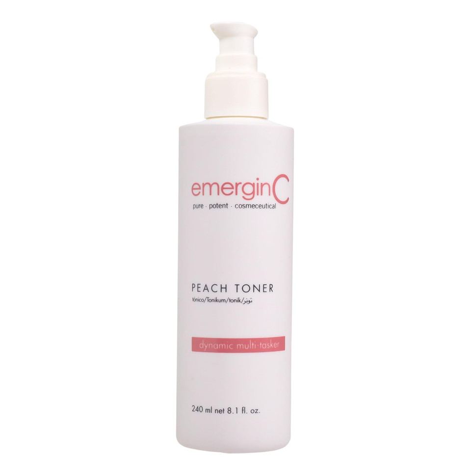 Emerginc Peach Toner - Facial Toner With Vitamin C + Witch Hazel To Refresh + Soothe Skin (8.1 Oz, 240 Ml)