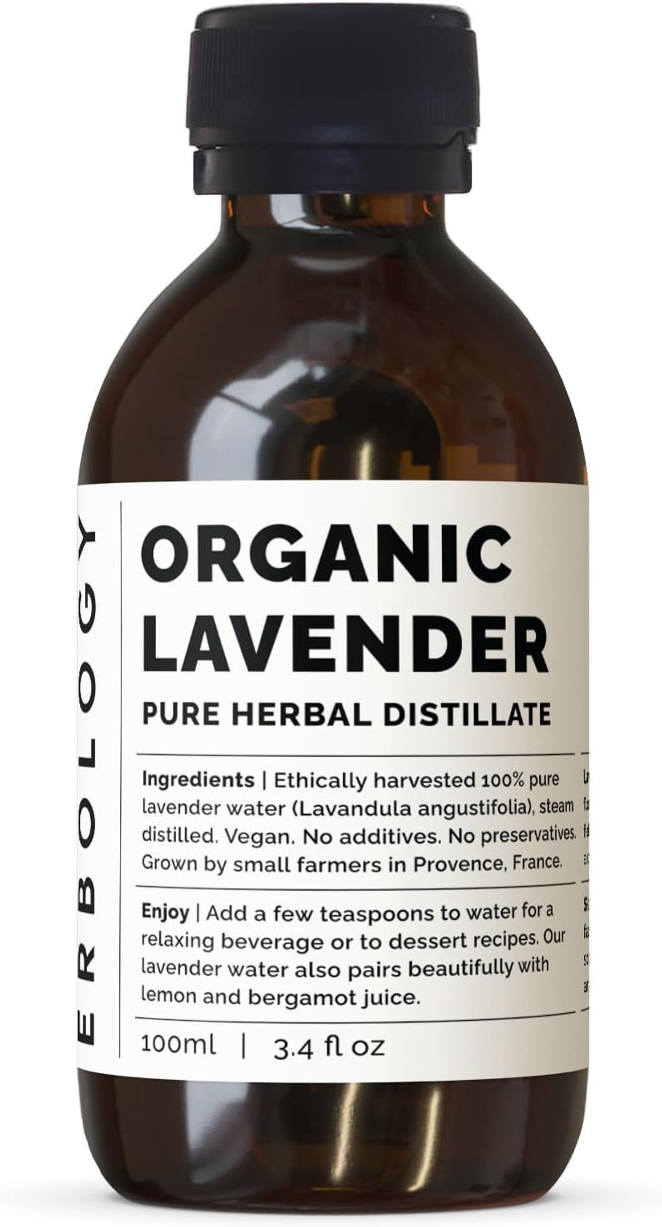 Erbology Organic Lavender Water 3.4 Fl Oz - Premium Food Grade Hydrolate Of Lavender - Soothing And Relaxing - Non-Gmo - Recyclable Glass Bottle Erbology Organic Lavender Water 3.4 Fl Oz - Premium Food Grade Hydrolate Of Lavender - Soothing And Relaxing - Non-Gmo - Recyclable Glass Bottle