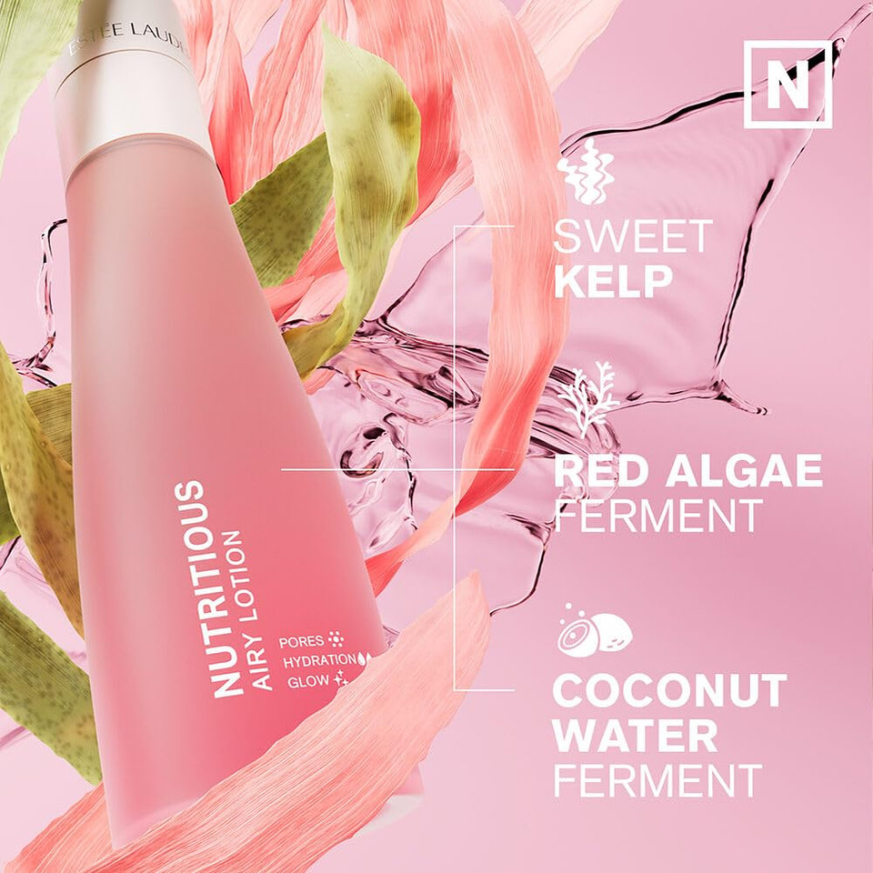 Estée Lauder Nutritious Airy Lotion Face Moisturizer With Niacinamide | Pore Minimizing, 3.4 Ounce