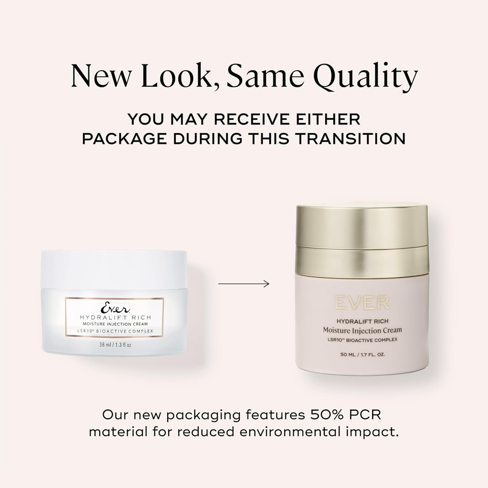 Ever Hydralift Moisturizer (Normal Skin) - Increases Skin'S Ability To Retain Moisture By 70% - Clinically Proven To Reduce The Top 10 Signs Of Aging - Made In The Usa - 1.7Oz/50Ml