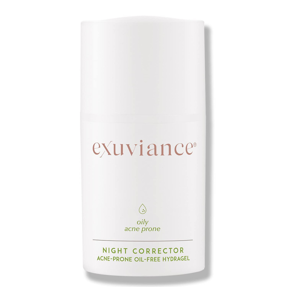 Exuviance Night Corrector Lightly Hydrating Nighttime Gel With Aha/Pha Antiaging For Oily Skin, Oil-Free, Non-Comedogenic, Non-Acnegenic, 50 G Exuviance Night Corrector Lightly Hydrating Nighttime Gel With Aha/Pha Antiaging For Oily Skin, Oil-Free, Non-Comedogenic, Non-Acnegenic, 50 G