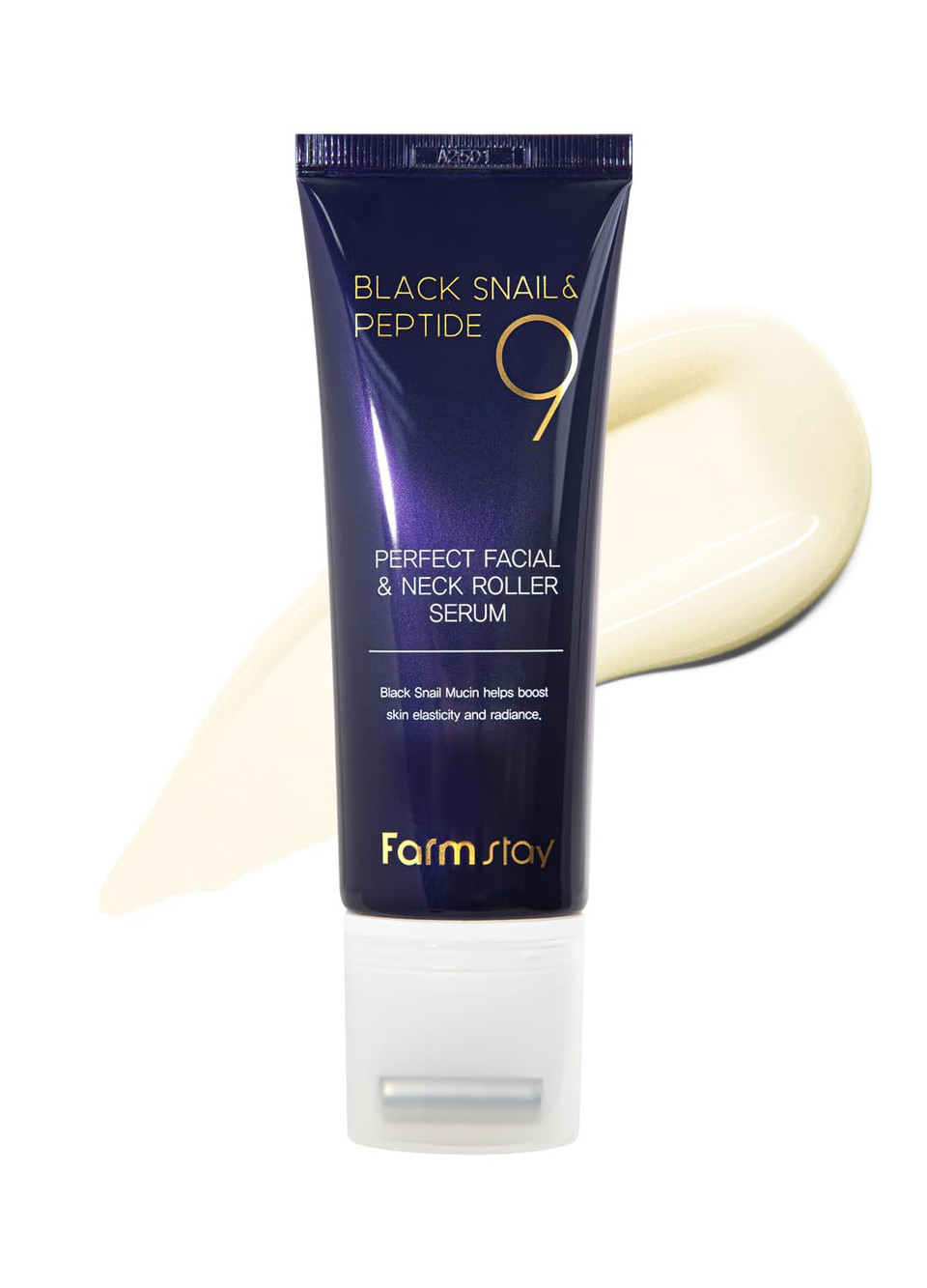 Farmstay Black Snail & Peptide 9 Perfect Facial & Neck Roller Serum  Firming & Lifting, Deep Hydration & Skin Elasticity, Snail Mucin & 9 Peptides For Youthful Glow & Smooth Skin, 100Ml