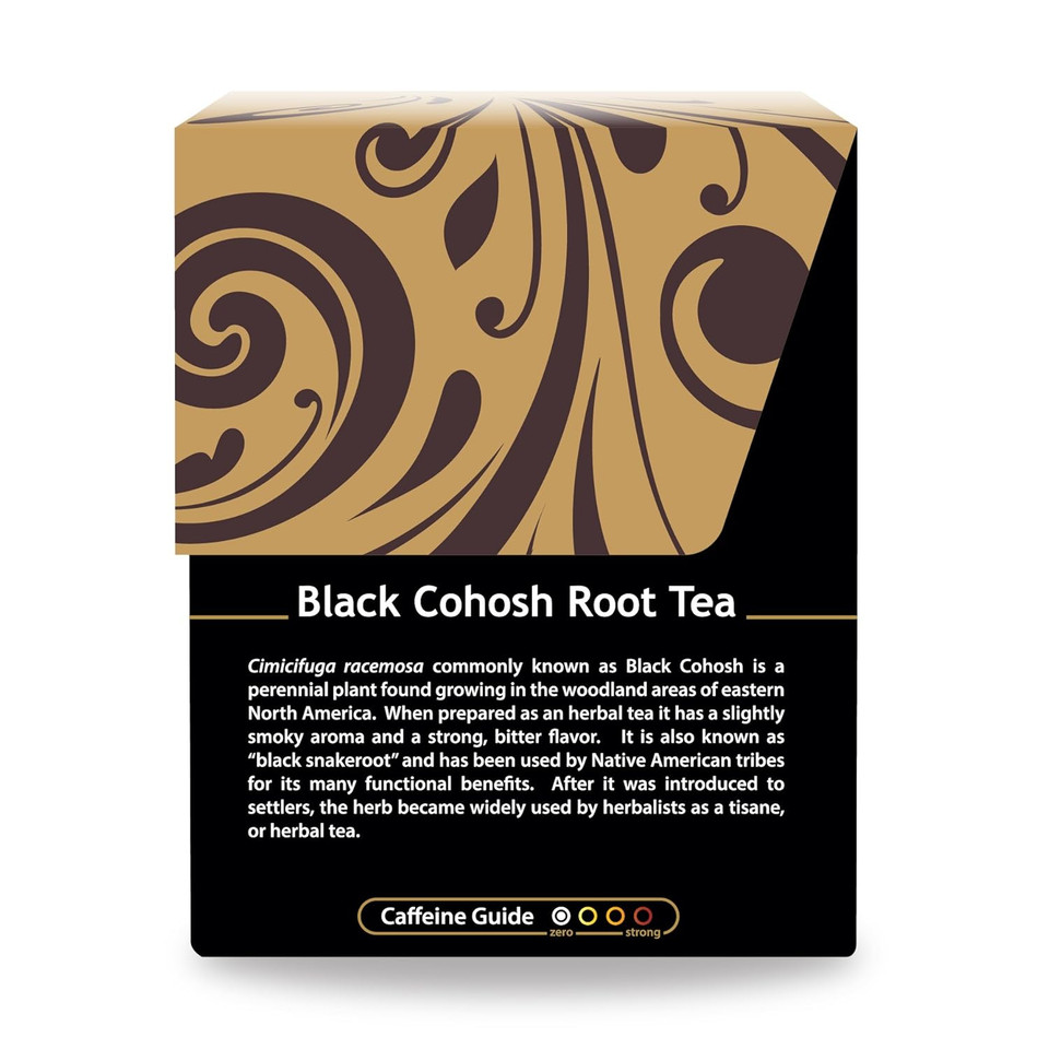 Buddha Teas Organic Black Cohosh Root Tea - Ou Kosher, Usda Organic, Ccof Organic, 18 Bleach-Free Tea Bags