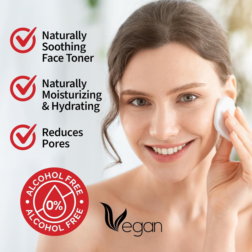 Forpro Premium Witch Hazel Toner, Alcohol-Free, Naturally Soothe, Tone & Hydrate Skin, Vegan, Fragrance-Free, 32 Fl Oz