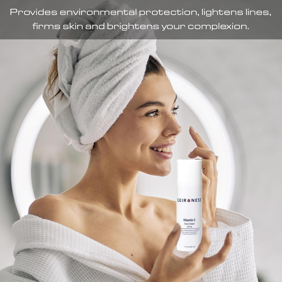 Geir Ness Vitamin C Day Cream - Spf 30 - Anti Aging Day Time Moisturizer Cream