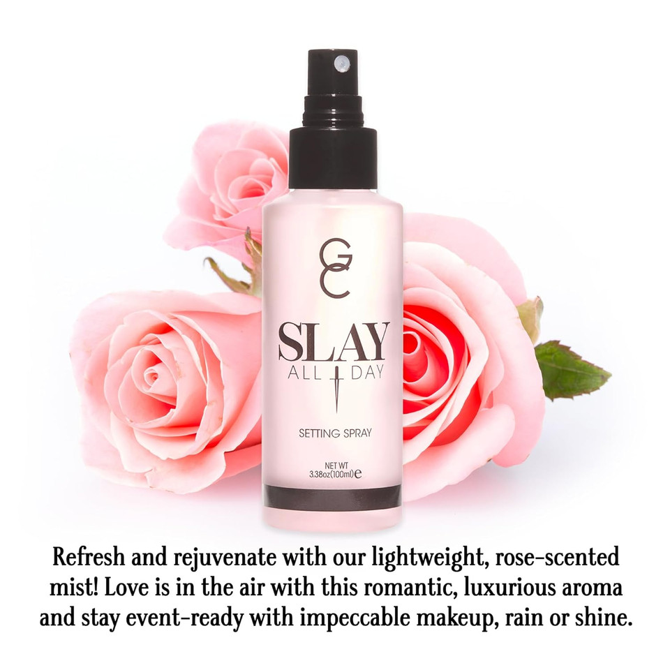 Gerard Cosmetics Slay All Day Makeup Setting Spray (Rose Scented), Matte Finish With Oil Control, Cruelty Free, Long Lasting Finishing Spray, 3.38Oz (100Ml) Gerard Cosmetics Slay All Day Makeup Setting Spray (Rose Scented), Matte Finish With Oil Control, Cruelty Free, Long Lasting Finishing Spray, 3.38Oz (100Ml)