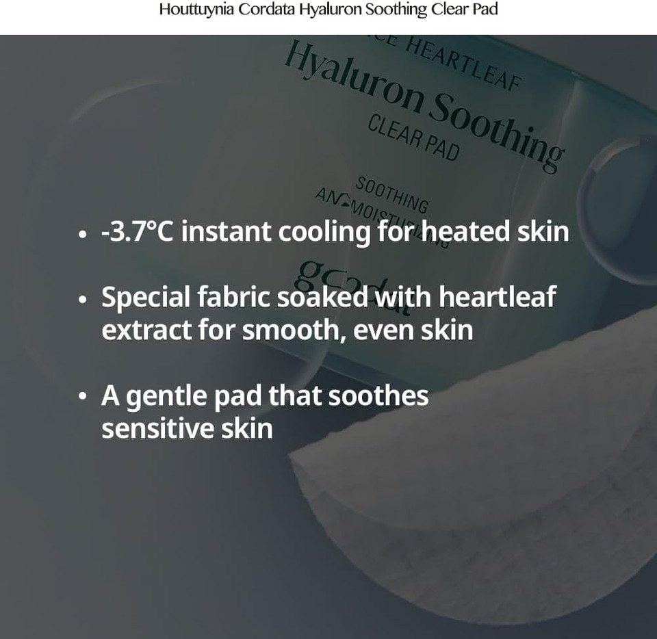 Goodal Heartleaf Houttuynia Cordata Hyaluron Soothing Clear Pad 70 Sheets, Calming Redness Relief Daily Facial Toner Pad For Sensitive Skin, Korean Skin Care, Instant Cooling Goodal Heartleaf Houttuynia Cordata Hyaluron Soothing Clear Pad 70 Sheets, Calming Redness Relief Daily Facial Toner Pad For Sensitive Skin, Korean Skin Care, Instant Cooling