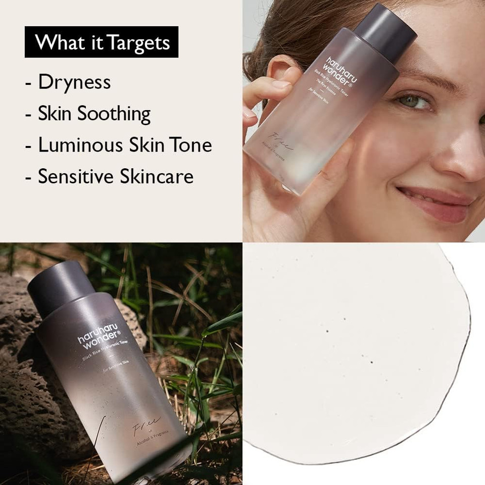 Haruharu Wonder Black Rice Hyaluronic Toner For Sensitive Skin & Black Bamboo Mist Bundle Haruharu Wonder Black Rice Hyaluronic Toner For Sensitive Skin & Black Bamboo Mist Bundle