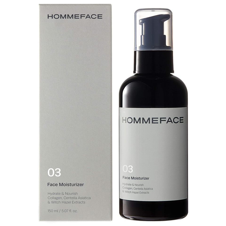 Hommeface MenS Daily Face Moisturizer, 5.07 Fl. Oz. - Hydrating & Nourishing Facial Lotion For Men With Collagen, Witch Hazel & Cica Extracts, Lightweight, Alcohol-Free Hommeface MenS Daily Face Moisturizer, 5.07 Fl. Oz. - Hydrating & Nourishing Facial Lotion For Men With Collagen, Witch Hazel & Cica Extracts, Lightweight, Alcohol-Free